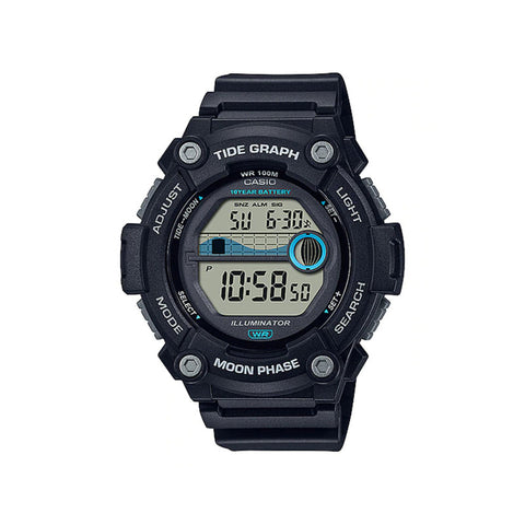 Casio Men's Digital Watch WS-1300H-1AV Black Resin Band Watch For Men