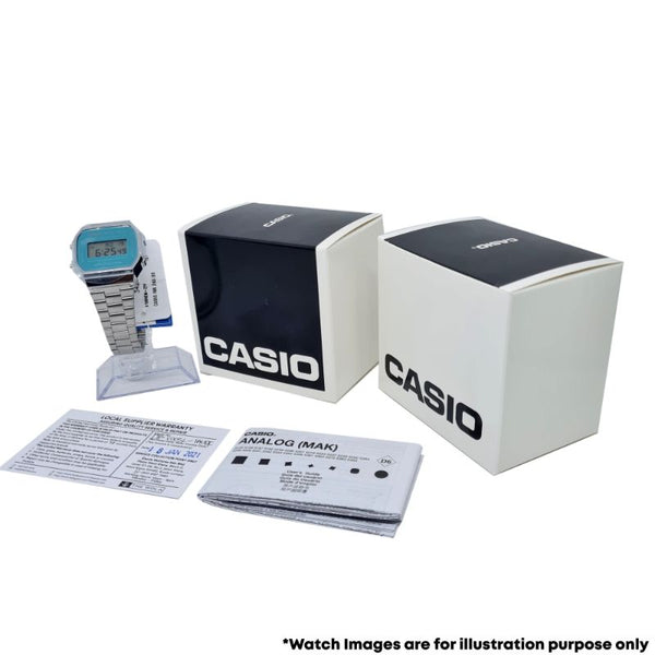 Casio Men's Analog Watch MTP-B300M-1AV Silver Stainless Steel Band Casual Watch