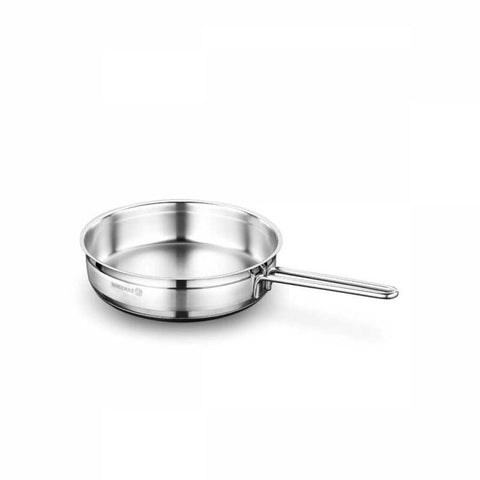 Korkmaz Alfa Stainless Steel Frying Pan - 26x6cm, Induction Compatible, Made in Turkey