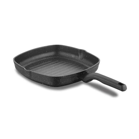 Korkmaz Ornella Non-Stick Grill Pan - 28x28 cm, Induction Compatible, Free from PFOA, Cadmium, or Lead, Made in Turkey