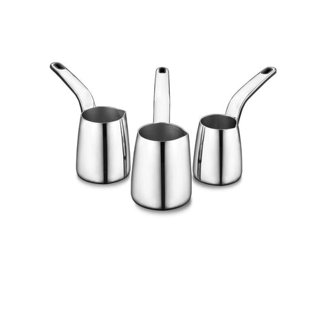 Korkmaz Vertex Stainless Steel Turkish Coffee Pot Set - Made in Turkey