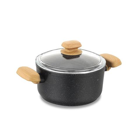 Korkmaz Montana Non-Stick Stock Pot (Soup Pot) - 20x10.5cm, Induction Compatible, Free From PFOA, Cadmium, and Lead, Made in Turkey