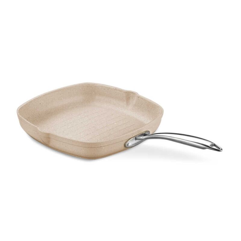 Korkmaz Granita Non-Stick Grill Pan - 28x28cm, Induction Compatible, Free From PFOA, Cadmium, and Lead, Made in Turkey