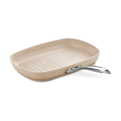 Korkmaz Granita Non-Stick Grill Pan - 35x25cm, Induction Compatible, Free From PFOA, Cadmium, and Lead, Made in Turkey