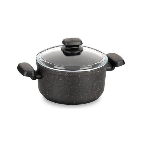 Korkmaz Ornella Non-Stick Stock Pot (Soup Pot) - 20x10.5cm, Induction Compatible, Free From PFOA, Cadmium, and Lead, Made in Turkey