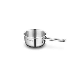 Korkmaz Perla Stainless Steel Saucepan - 14x7cm, Induction Compatible, Made in Turkey