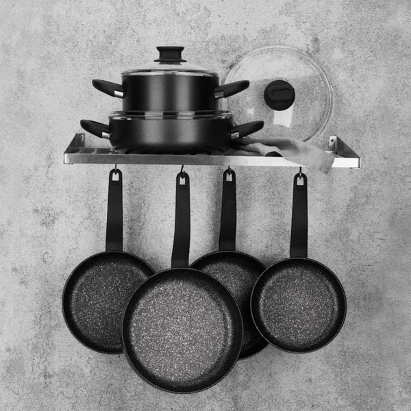 Korkmaz Lina Plus 7 Piece Black Cookware Set A2888