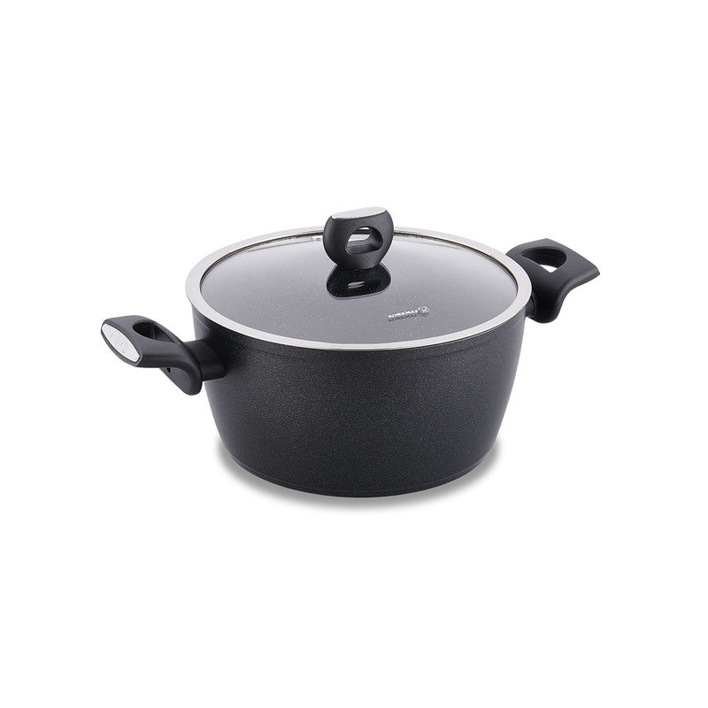 Korkmaz Nora Non-Stick Stock Pot (Soup Pot) - 24x11.7cm, Free From PFOA, Cadmium, and Lead, Made in Turkey