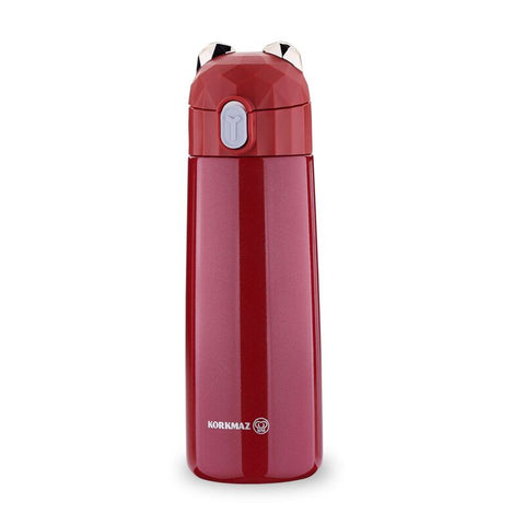 Korkmaz Bambino Plus Stainless Steel Insulated Water Bottle - BPA-Free Kids Tumblers, Made in Turkey