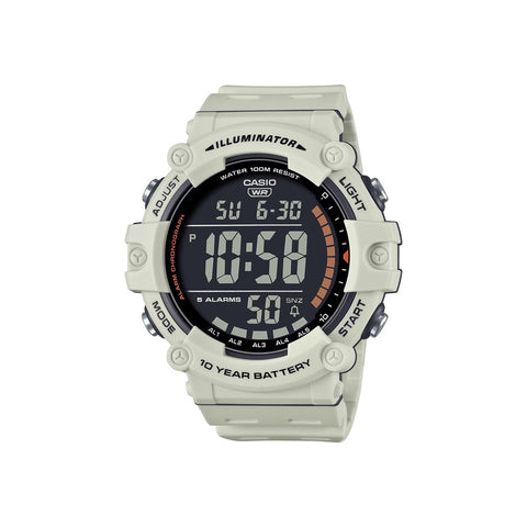 Casio AE-1500WH-8B2V Sport Men's Digital Watch with Light Grey Resin Band