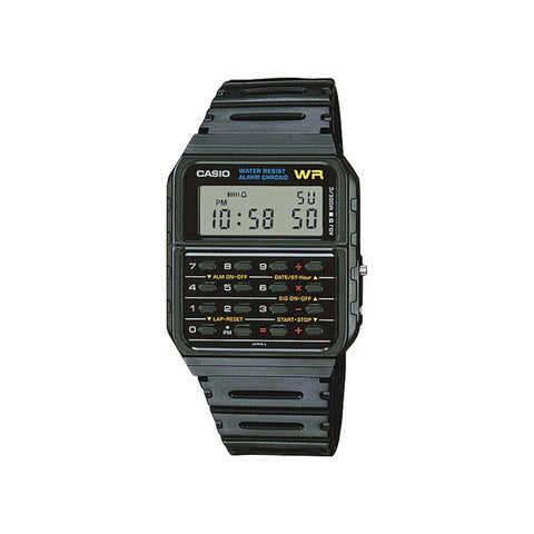 Casio Men's Digital Watch CA-53W-1Z Black Resin Band Calculator Sport Watch