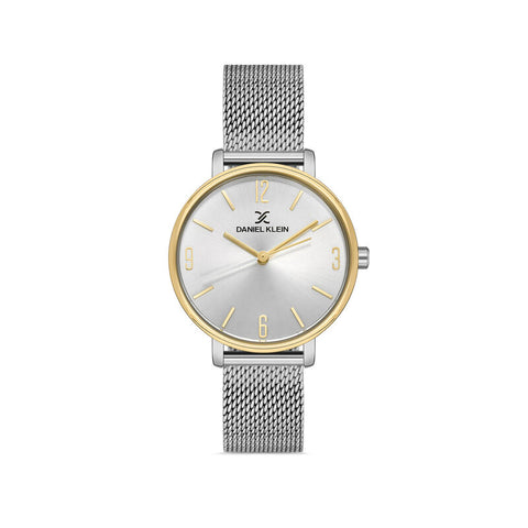 Daniel Klein FIORD Women's Analog Watch DK.1.13089-4 Silver Mesh Strap Watch | Watch for Ladies