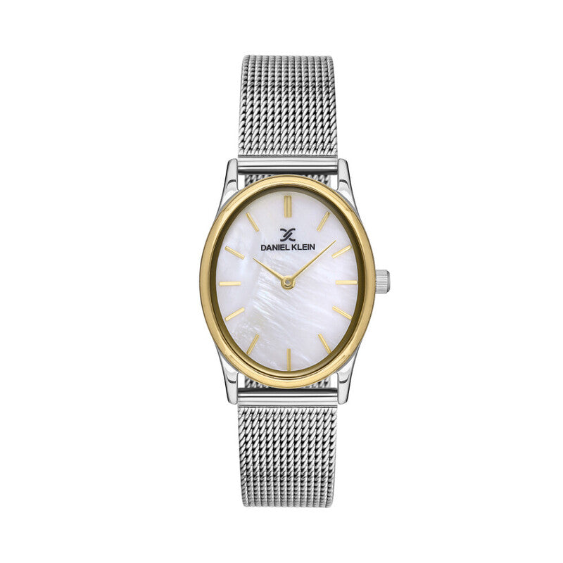 Daniel Klein Premium Women's Analog Watch DK.1.13436-4 Silver Mesh Strap Watch | Watch for Ladies