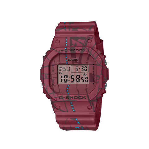 Casio G-Shock DW-5600SBY-4 Treasure Hunt Digital Men's Watch with Red Resin Band