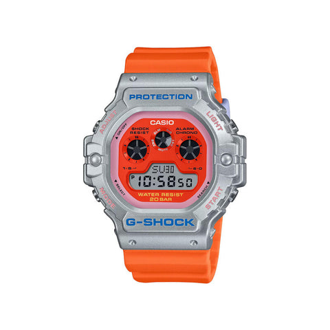 Casio G-Shock DW-5900EU-8A4 Men's Sport Digital Watch with Orange Resin Band