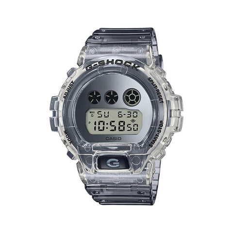 Casio G-Shock Men's Digital Watch DW-6900SK-1 Grey Semi-Transparent Resin Band Sports Watch