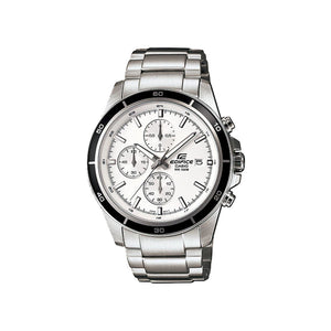 Edifice Men's Chronograph Watch EFR-526D-7AV Silver Stainless Steel Band Man Watch