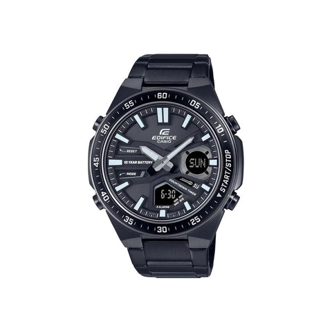 Edifice EFV-C110DC-1A Men's Analog-Digital Sport Watch with Black Stainless Steel Strap