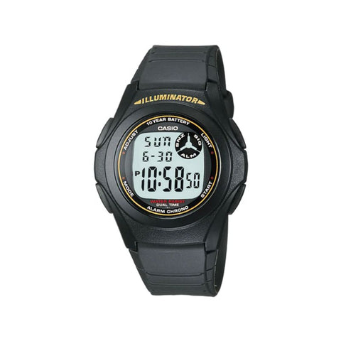 Casio Men's Digital F-200W-9A Black Resin Band Sport Watch