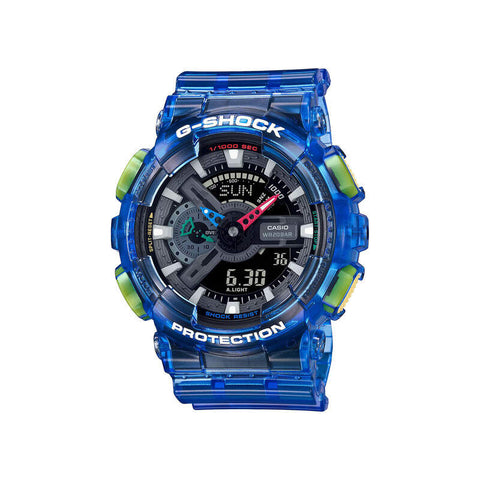 Casio G-Shock GA-110JT-2 Men's Analog-Digital Sport Watch with Translucent Blue Resin Band