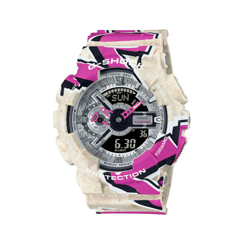 Casio G-Shock Men's Analog-Digital Watch GA-110 Lineup Street Spirit Series Multicolour Resin Band Watch GA110SS-1A GA-110SS-1A