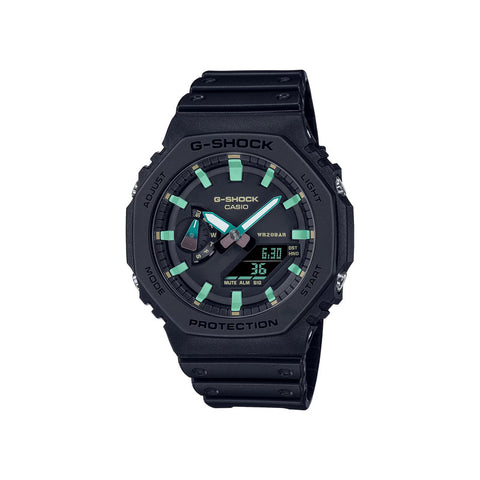 Casio G-Shock GA-2100RC-1A Men's Sport Watch with Black Resin Band