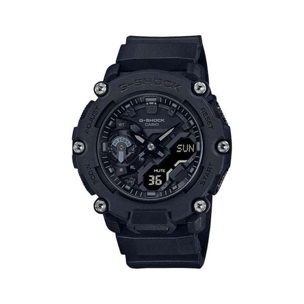 Casio G-Shock Men's Analog-Digital Watch GA-2200BB-1A Carbon Core Guard structure Black Resin Band Sport Watch