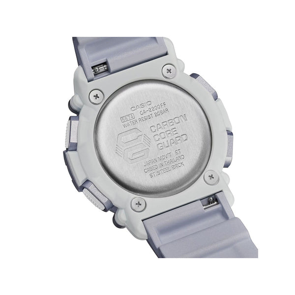 Casio G-Shock GA-2200 Lineup Forgotten Future Series Men's Watch with Metallic Silver Resin Band - GA-2200FF-8A