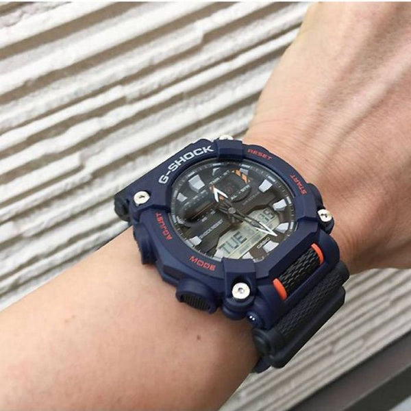Casio G-Shock Men's Watch GA-900-2A Heavy Duty Series Blue Dial with Black Resin Band Sports Watch