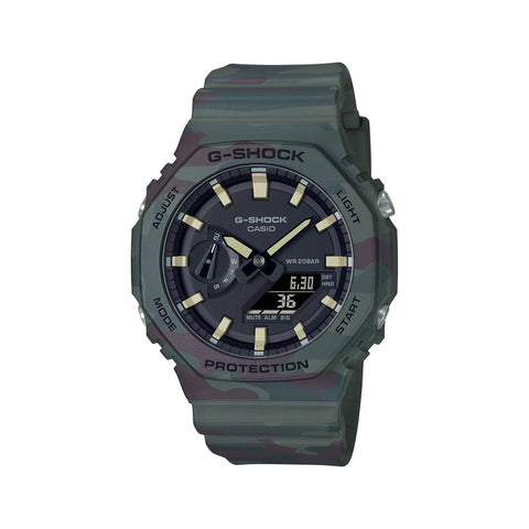 Casio G-Shock GAE-2100WE-3A Analog Digital Carbon Core Guard Green Resin Watch + Additional Strap GAE2100WE GAE2100WE-3A GAE-2100WE-3ADR