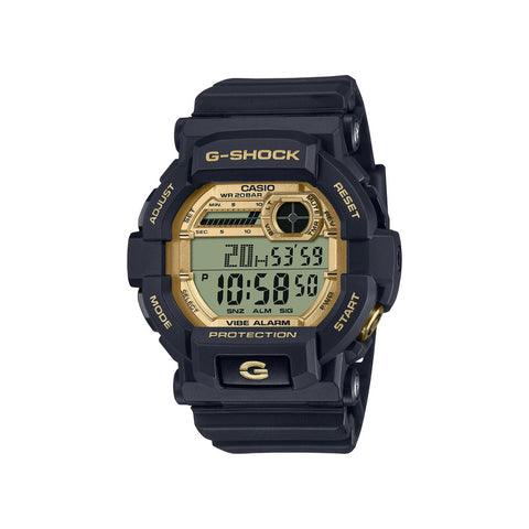 G-Shock GD-350GB-1 Men's Black Resin Band Digital Sport Watch - GD-350 Series