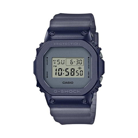 Casio G-Shock Men's Digital Watch Midnight Fog Stainless Steel Case Greyish Blue Resin Sport Watch GM-5600MF-2