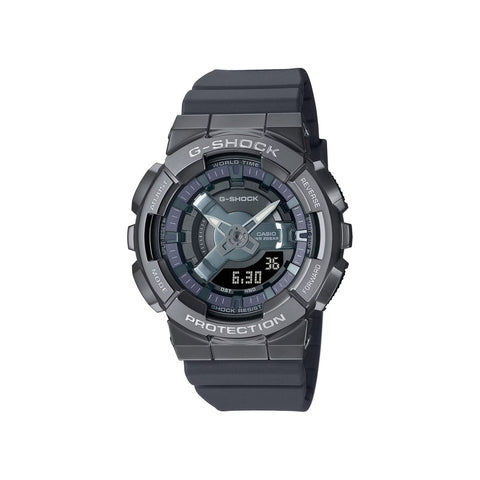 Casio G-Shock GM-S110B-8A Women's Gray Resin Strap Analog-Digital Sports Watch