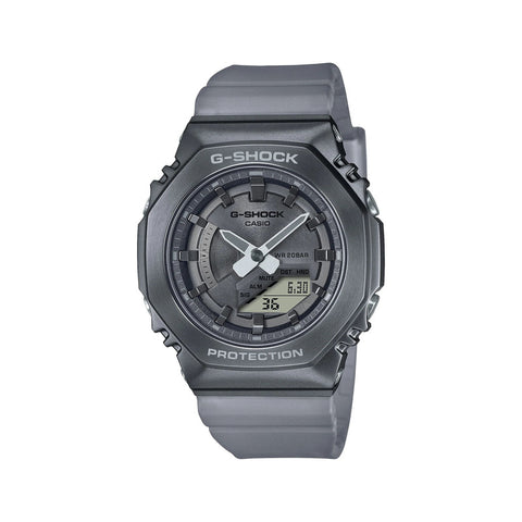 Casio G-Shock Women's Analog-Digital Watch GM-S2100MF-1A Midnight Fog Stainless Steel Case Black Resin Band Ladies Sport Watch