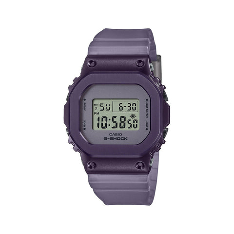 Casio G-Shock Women's Digital Watch GM-S5600MF-6 Midnight Fog Purple Resin Band Ladies Sport Watch