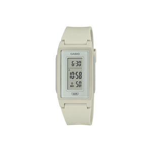 Casio Women's Digital Watch LF-10WH-8 with Beige Resin Strap