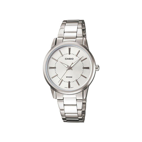 Casio Women's Analog Watch LTP-1303D-7AV Silver Stainless Steel Watch