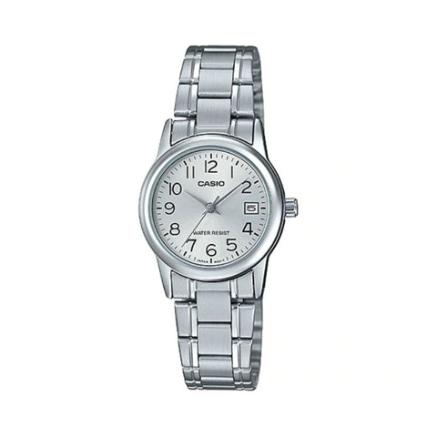 Casio Women's Analog LTP-V002D-7BUDF Stainless Steel Band Casual Watch