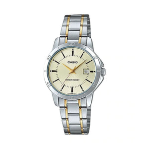 Casio Women's Analog Watch LTP-V004SG-9A Stainless Steel Gold Watch