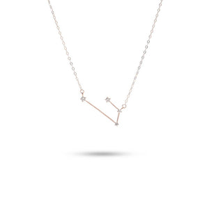 MILLENNE Match The Stars Aries Constellation Rose Gold Necklace with 925 Sterling Silver