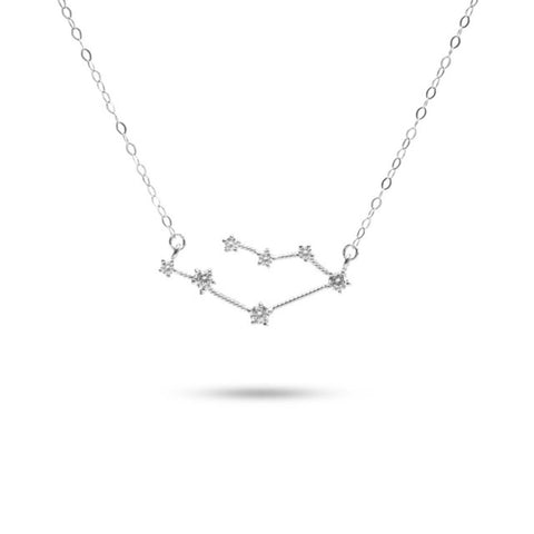 MILLENNE Match The Stars Gemini Constellation Silver Necklace with 925 Sterling Silver