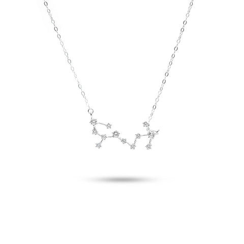 MILLENNE Match The Stars Scorpio Constellation Silver Necklace with 925 Sterling Silver