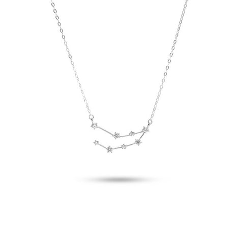 MILLENNE Match The Stars Capricorn Constellation Silver Necklace with 925 Sterling Silver