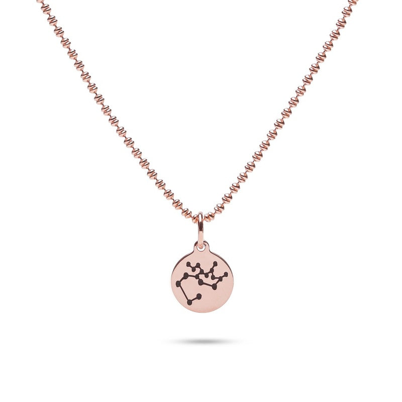 MILLENNE Match The Stars Sagittarius Celestial Constellation Rose Gold Pendant with 925 Sterling Silver