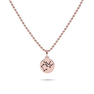 MILLENNE Match The Stars Sagittarius Celestial Constellation Rose Gold Pendant with 925 Sterling Silver