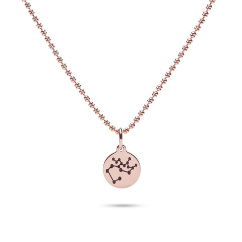 MILLENNE Match The Stars Sagittarius Celestial Constellation Rose Gold Pendant with 925 Sterling Silver