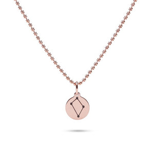 MILLENNE Match The Stars Libra Celestial Constellation Rose Gold Pendant with 925 Sterling Silver