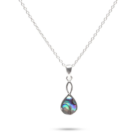 MILLENNE Millennia 2000 Abalone Shell Droplet Silver Pendant with 925 Sterling Silver