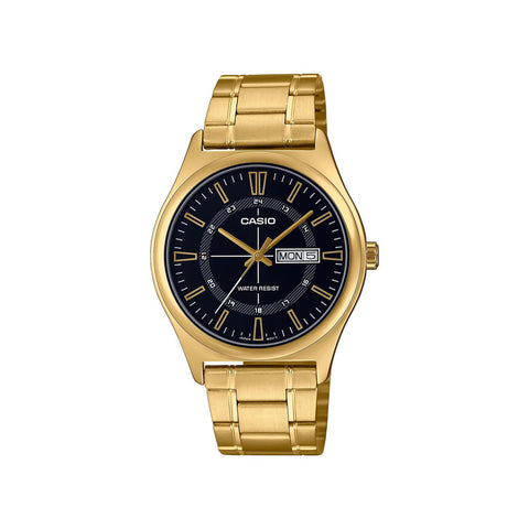 Casio Men's Analog Gold Stainless Steel Band Watch - MTP-V006G-1C