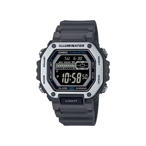 Casio Men's Digital Watch MWD-110H-8BV Black Resin Band